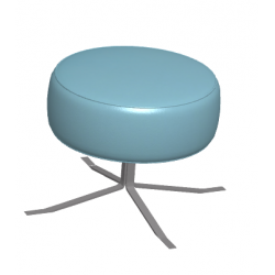 Fama Lenny Footstool Leather